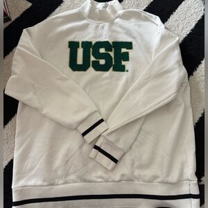 University of South Florida mock neck sweater size L